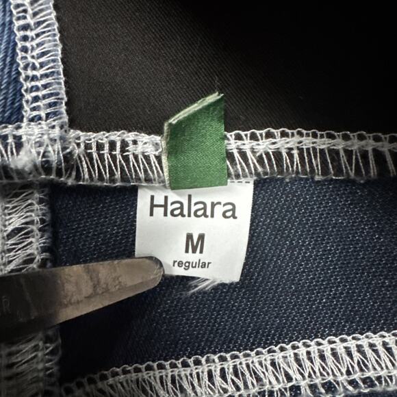 NWOT Halara Flex High Waisted Stripe Wide Leg Jeans Pockets Medium Tide Blue - Picture 6 of 6